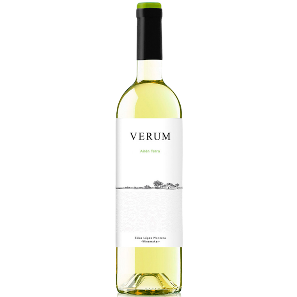 Botella de vino blanco ecológico Verum Terra Airén para barras y restaurantes de Cantabria por L'abuela Maruchi