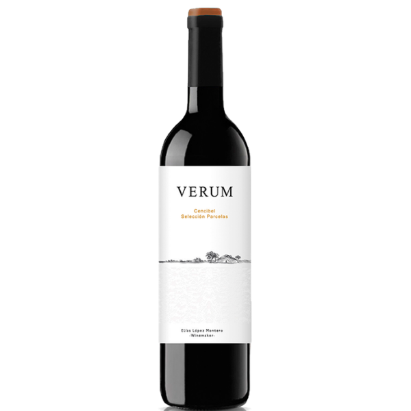 Botella de vino tinto ecológico Verum Cencibel Selección de Parcelas criado en barrica y tinaja para hostelería de Cantabria por L'abuela Maruchi