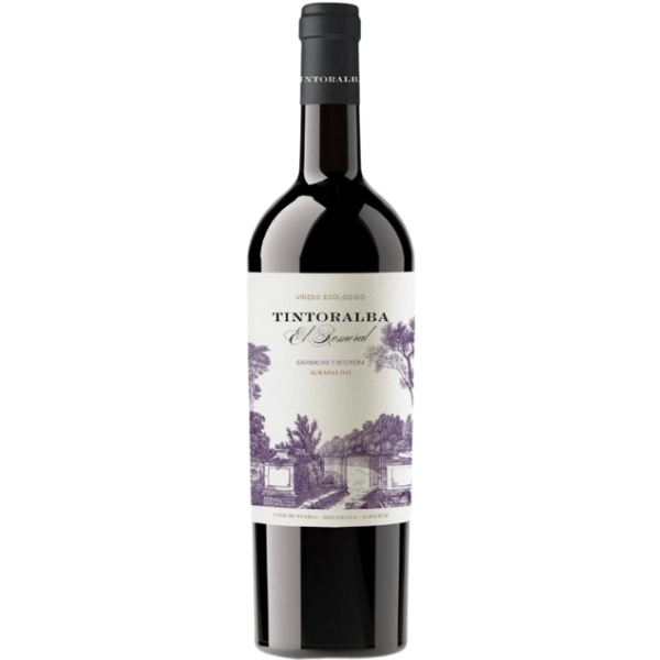 Botella de vino tinto Tintoralba El Romeral Garnacha Tintorera de viñas viejas para hostelería de Cantabria por L'abuela Maruchi