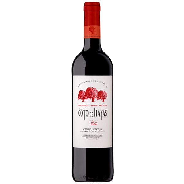 Botella de vino tinto Coto de Hayas Roble Garnacha y Syrah para barras y menús del día en Cantabria por L'abuela Maruchi