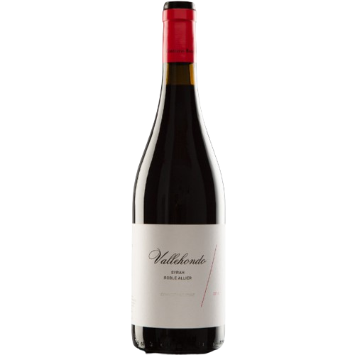 Syrah * D.O. Condado de Huelva * Roble Allier<br />
Vallehondo, un tinto 100% syrah que expresa los extremos de nuestro terroir, salino y cálido, arena y caliza.<br />
