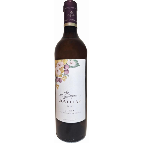 Botella de vino blanco Jovellar 100% Verdejo D.O. Rueda sobre lías para marisquerías, barras y terrazas en Cantabria por L'abuela Maruchi