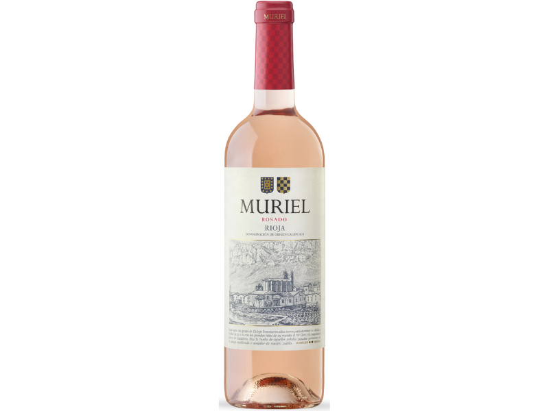 Botella muriel rosado de bodegas muriel