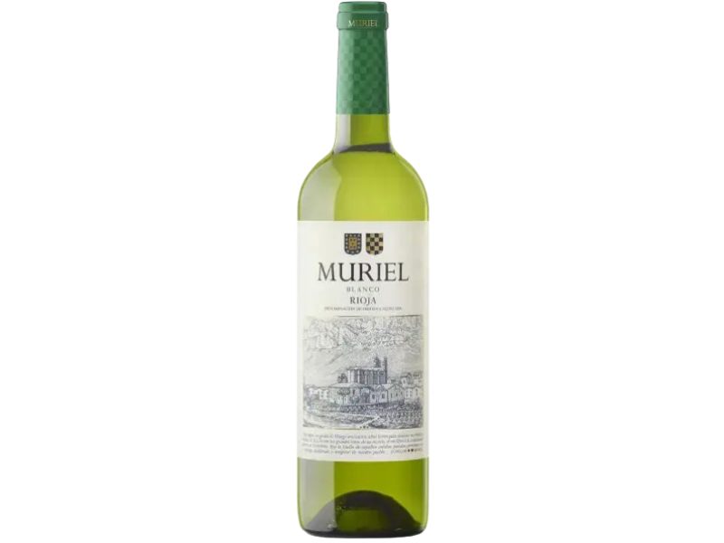 Botella blanco de bodegas muriel 