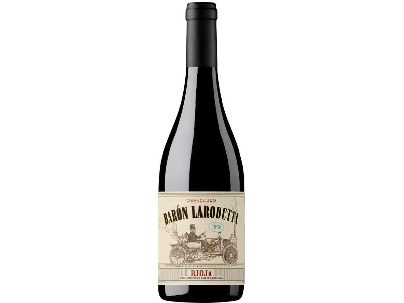 Botella de Baron Larodetta tinto crianza de bodegas Larodetta