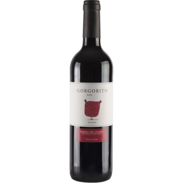 Botella de vino tinto Gorgorito Roble D.O. Ribera del Duero Bodegas Copaboca